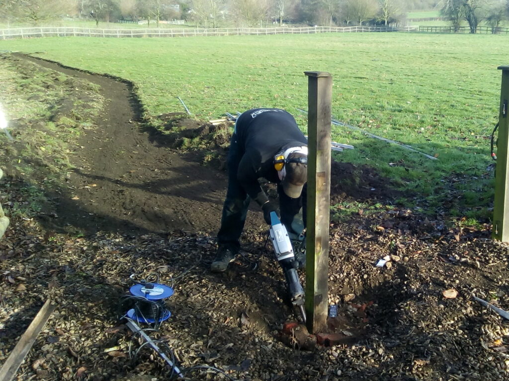 Breaking out a fence post